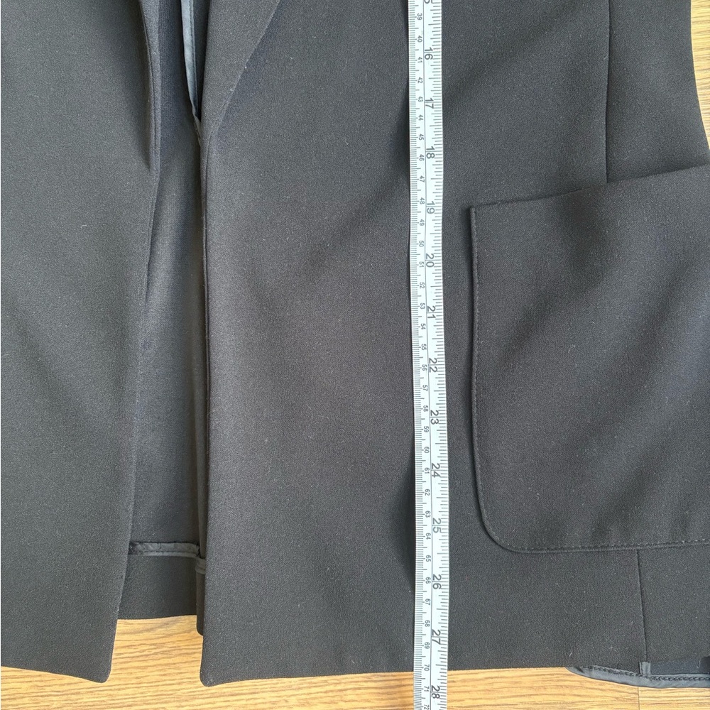 Nine West Classic Black Women's Open Front Blazer - Picture 4 of 6